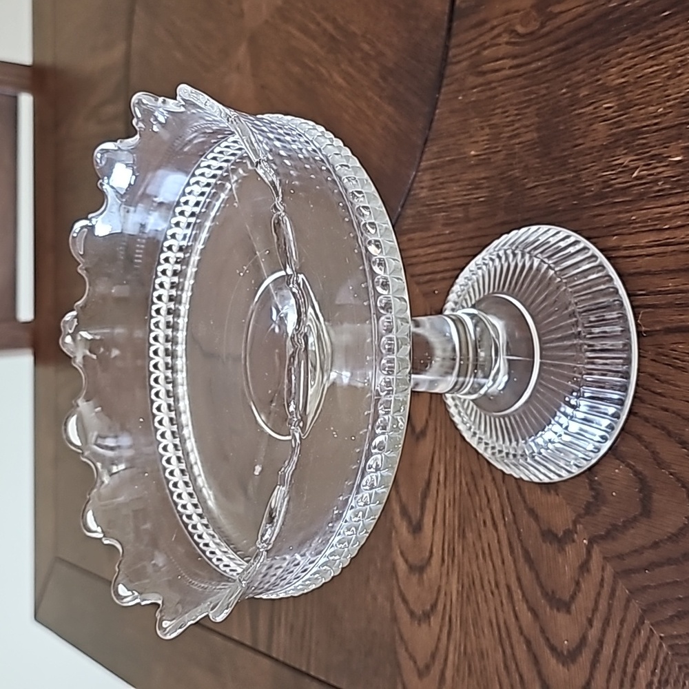 Columbia Glass Company EAPG Little Bullet Band Compote